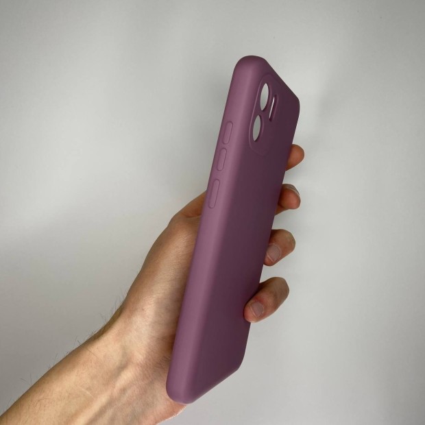Силіконовий оригінальний чохол 360 Logo для Xiaomi Redmi A2  /  A1 (ShutCam) (Лавандовий)