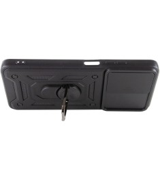 Бронь-чехол Ring Serge Armor Case Xiaomi Poco M4 Pro 4G (ShutCam) (Чёрный)
