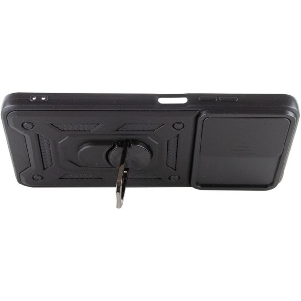 Бронь-чехол Ring Serge Armor Case Xiaomi Poco M4 Pro 4G (ShutCam) (Чёрный)