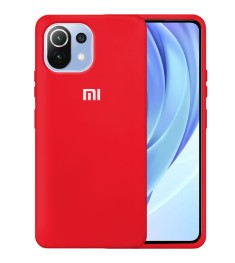 Силіконовий чохол Original 360 Case Logo для Xiaomi Mi 11 (Червоний)