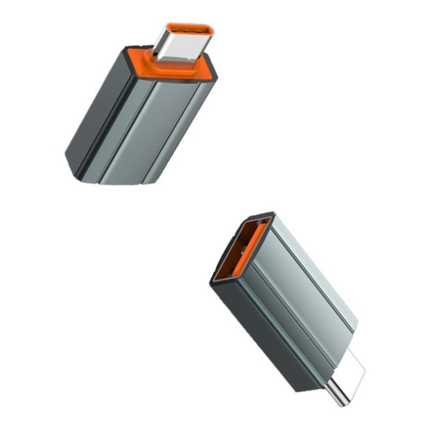 OTG-переходник LDNIO LC140 (Type-C to USB-A) USB3.0 (Серый)