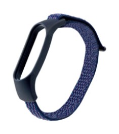 Ремінець Velcro Xiaomi Mi Band 3  /  4  /  5  /  6  /  7 (Темно-синій)
