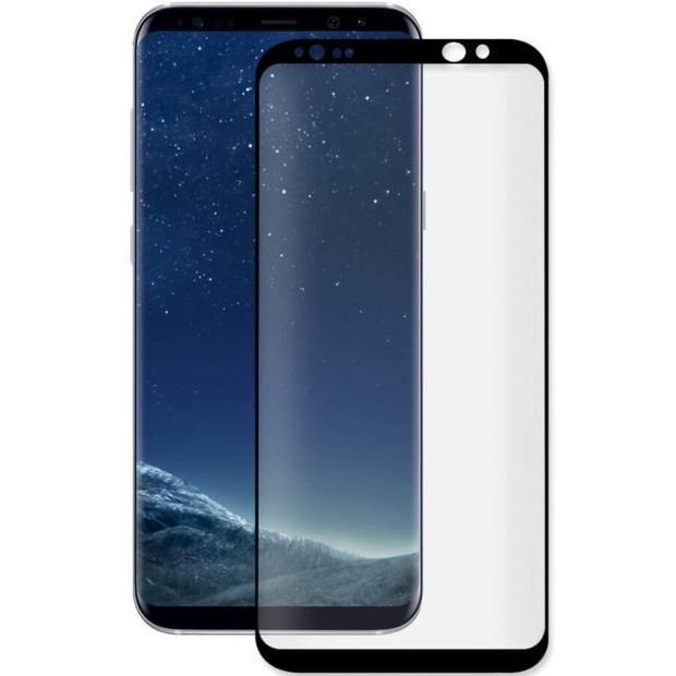 Захисне скло 5D Curved Samsung Galaxy S8 Plus  /  S9 Plus Чорне