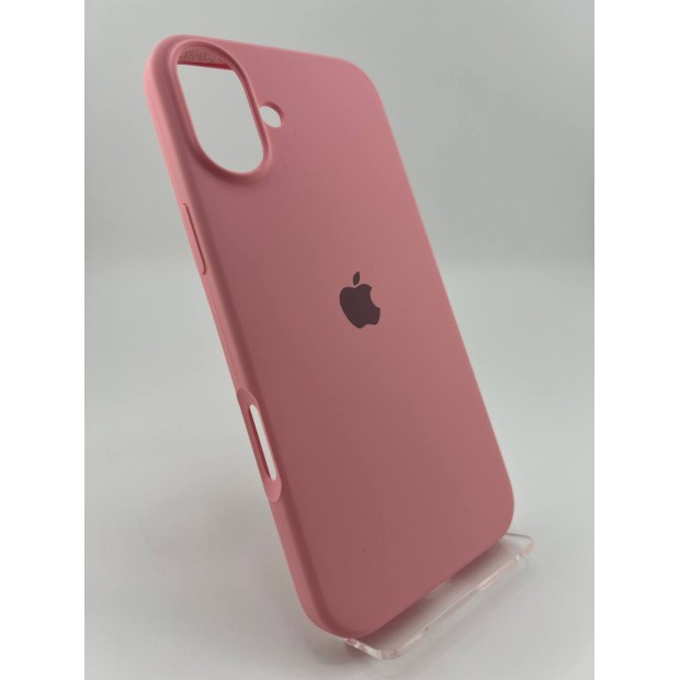 Оригінальний силіконовий чохол для Apple iPhone 16 Plus (36) Candy Pink