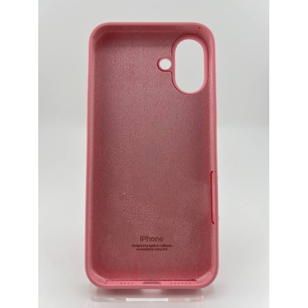 Оригінальний силіконовий чохол для Apple iPhone 16 Plus (36) Candy Pink
