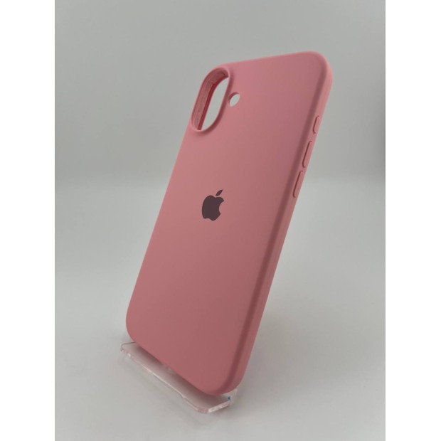 Оригінальний силіконовий чохол для Apple iPhone 16 Plus (36) Candy Pink