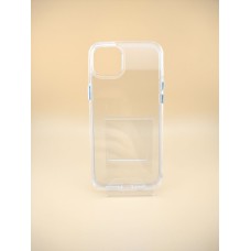 Силіконовий чохол Space Case Premium для Apple iPhone 15 Plus (Прозорий)