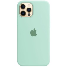 Силіконовий оригінальний чохол Apple для iPhone 12 Pro Max (21) Бірюзовий.
