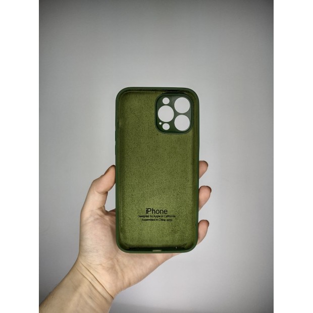Силикон Original RoundCam Case Apple iPhone 13 Pro Max (Forest Green)