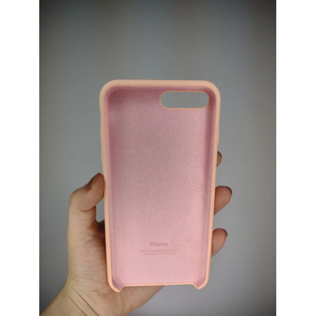 Силіконовий оригінальний чохол Apple для iPhone 7 Plus  /  8 Plus (Грейпфрут)