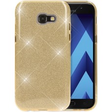 Силіконовий чохол Glitter на Samsung Galaxy A3 (2017) A320 (Золотий)