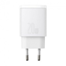 СЗУ-адаптер Baseus Palm 20W PD (1Type-C/1USB) + кабель Type-C - Type-C (Белый) P10111608213-01
