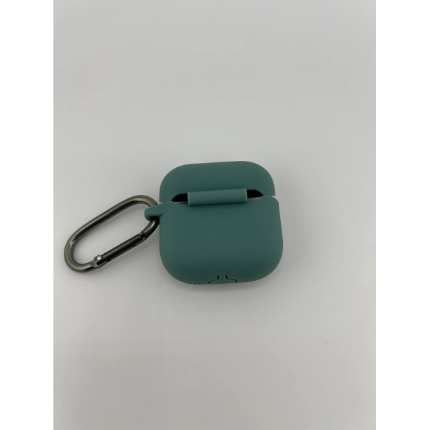 Чохол для навушників Full Silicone Case Apple AirPods 4 (55) Blackish Green