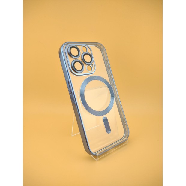 Чехол UMKU Shining с MagSafe для Apple iPhone 15 Pro (Sierra Blue)