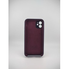 Силикон Original Square RoundCam Case Apple iPhone 11 (72) Eggplant