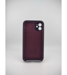 Силикон Original Square RoundCam Case Apple iPhone 11 (72) Eggplant