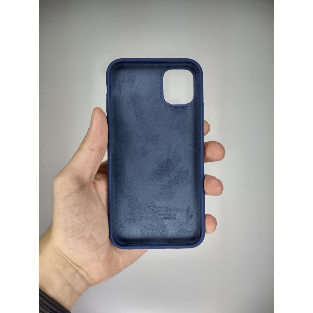 Силіконовий оригінальний кейс для Apple iPhone 11 (32) Deep Navy.