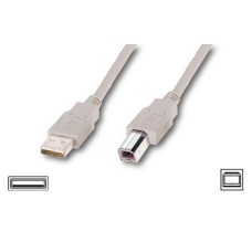 USB-кабель для принтера Atcom USB - USB Type-B (AM / BM) V2.0 (1.8m) (Белый)