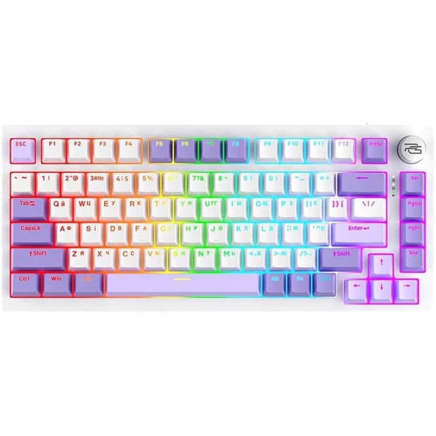Клавіатура бездротова Proove Gaming Coupe (Біла / Фіолетова)