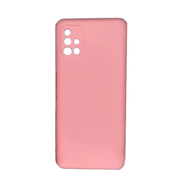 Силікон Original Samsung Galaxy A51 (ShutCam) (Рожевий)
