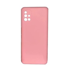 Силікон Original Samsung Galaxy A51 (ShutCam) (Рожевий)