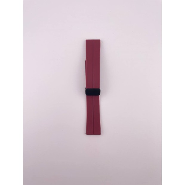 Ремешок для смарт-часов универсальный Magnetic Clip 22мм (Бордовый) Ремешок для смарт-часов универсальный Magnetic Clip 22мм (Бордовый)