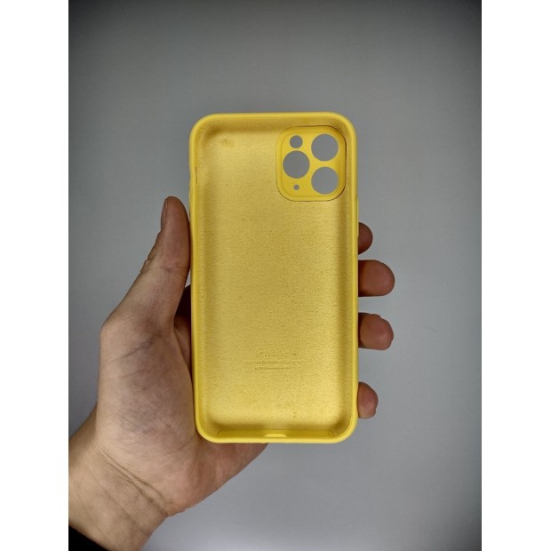 Силіконовий чохол Original RoundCam для Apple iPhone 11 Pro (жовтий кремовий)