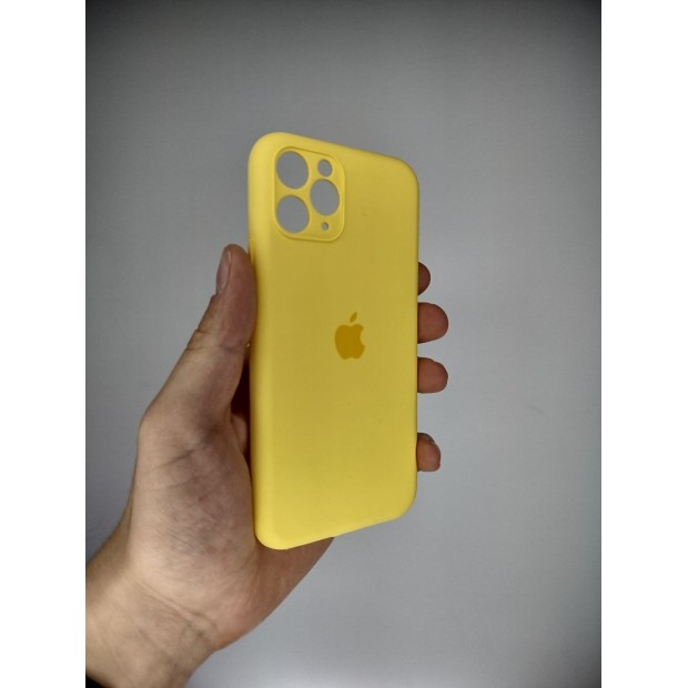 Силіконовий чохол Original RoundCam для Apple iPhone 11 Pro (жовтий кремовий)