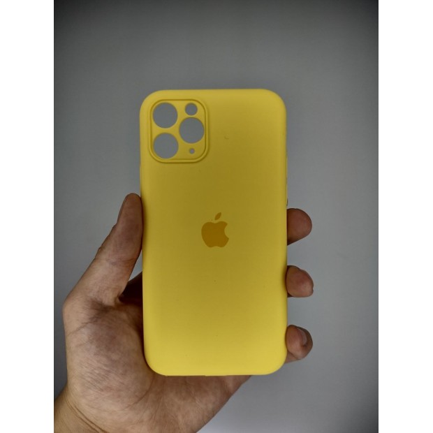 Силіконовий чохол Original RoundCam для Apple iPhone 11 Pro (жовтий кремовий)