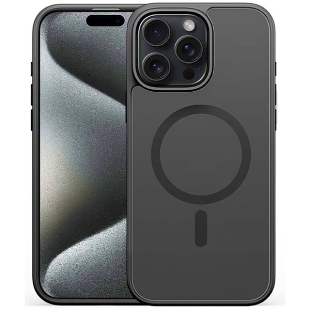 Силіконовий чохол Alabay Cloud Matte для Apple iPhone 15 Pro Max (Чорний)