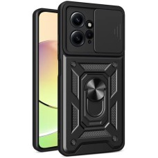 Бронь-чехол Ring Serge Armor Case Xiaomi Redmi 12 / Poco M6 Pro 4G (ShutCam) (Чёрный)