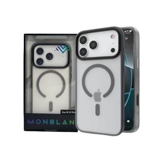 Накладка Monblan Magnetic Matte Magsafe для Apple iPhone 17 Pro (Сіра)