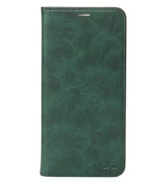 Чехол-книжка Leather Elegant Xiaomi Redmi 15C (Тёмно-зелёный)
