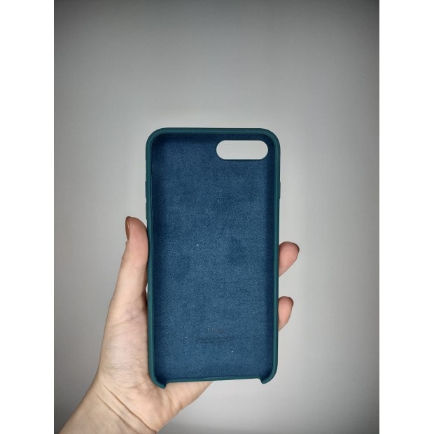 Силіконовий оригінальний чохол Apple iPhone 7 Plus  /  8 Plus (лісовий зелений)