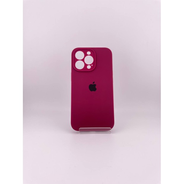 Силикон Original RoundCam Case Apple iPhone 13 Pro (57) Marsala