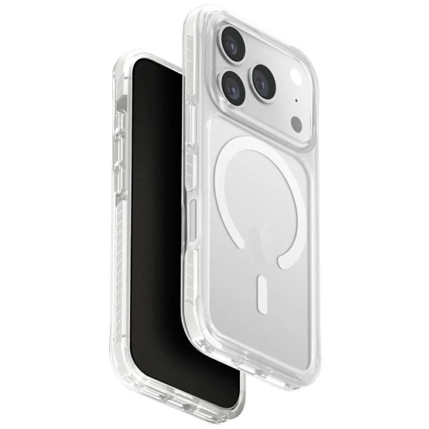 Чехол UNIQ Combat Magnetic Apple iPhone 17 Pro (Transparent / White)