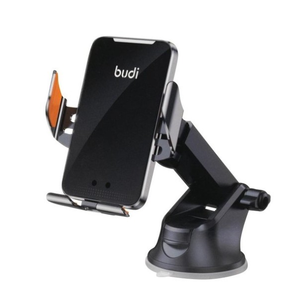 Автотримач Budi Wireless Car Charger Phone Holder 15W (Чорний) CM550B U