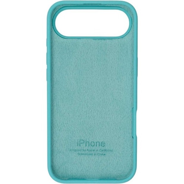 Силіконовий оригінальний круглий чохол Apple iPhone 17 Air (23) морський синій