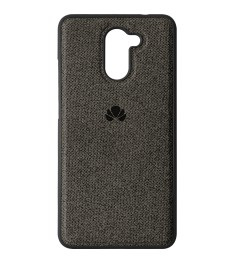 Силикон Textile Huawei Y7 Prime (2017) (Чёрный) (Уценка) (Категория 1)