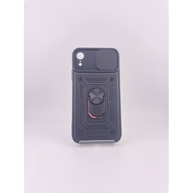Чохол-кейс Ring Serge Armor для Apple iPhone XR (ShutCam) (Чорний)