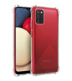 Силікон 6D Samsung Galaxy A02S (2020) (Прозорий)