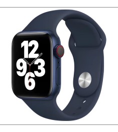 Ремінець Apple Watch Силіконовий 38  /  40  /  41 мм (32) Глибокий Синій