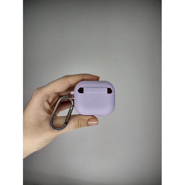 Чохол для навушників Full Silicone Case з мікрофіброю для Apple AirPods 3 (43) Glycine