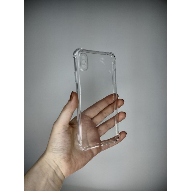 Силікон 6D Apple iPhone XS Max (ShutCam) (Прозорий)