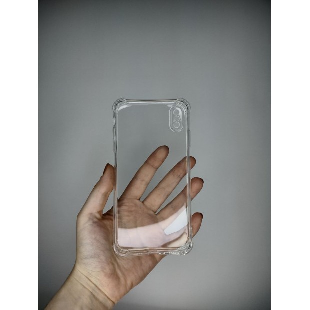 Силікон 6D Apple iPhone XS Max (ShutCam) (Прозорий)