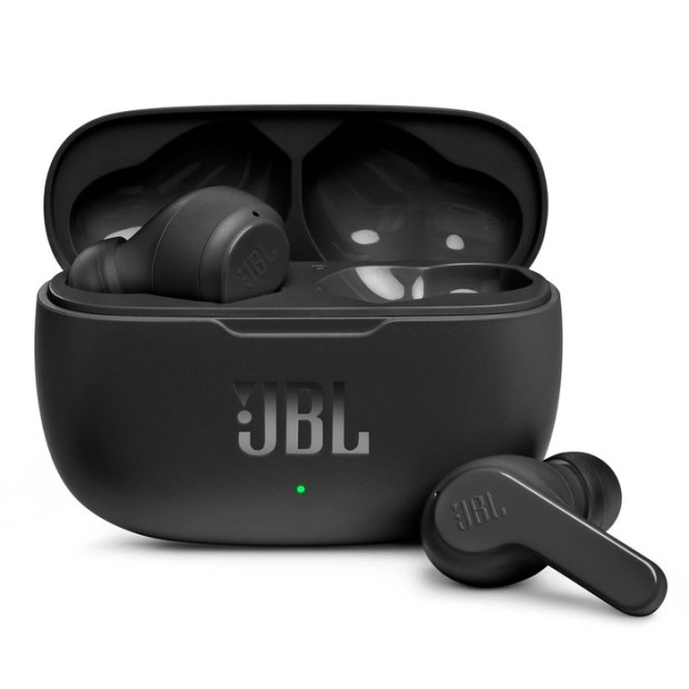 Бездротові вакуумні навушники-гарнітура JBL Wave 200TWS (Чорний) Бездротові вакуумні навушники-гарнітура JBL Wave 200TWS (Чорний)