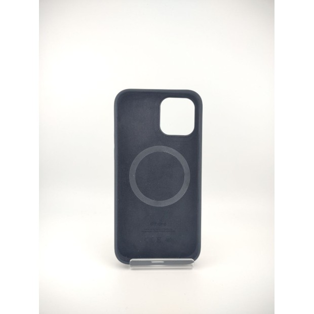 Чохол Silicone Case with MagSafe для Apple iPhone 12  /  12 Pro (чорний)