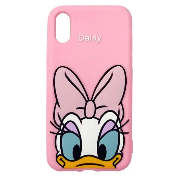 Силікон Disney Daisy Apple iPhone X  /  XS (Світло-рожевий)