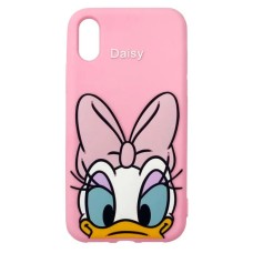 Силикон Disney Daisy Apple iPhone X / XS (Светло-розовый)