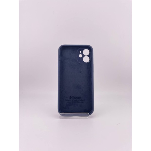 Оригінальний силіконовий чохол RoundCam для Apple iPhone 12 Mini (09) у кольорі Midnight Blue